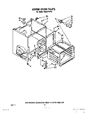LOWER OVEN (CONTINUED) Diagram and Parts List for RE963PXPT0  Whirlpool Range