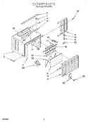 CABINET Diagram and Parts List for X07002F00  Roper Air Conditioner