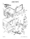 LINER PARTS Diagram and Parts List for WRT311SFYT01  Whirlpool Refrigerator