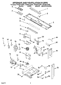 INTERIOR AND VENTILATION PARTS Diagram and Parts List for YKHMS145JBT1  KitchenAid Microwave
