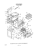 OVEN Diagram and Parts List for F4558L1  Roper Range