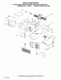 AIR FLOW PARTS Diagram and Parts List for WMH1162XVS2  Whirlpool Microwave