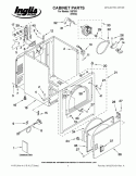 CABINET PARTS Diagram and Parts List for IV87001  Inglis Dryer