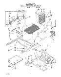 UNIT Diagram and Parts List for KSRC22DAAL00  KitchenAid Refrigerator