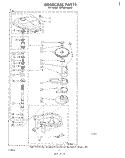 GEARCASE Diagram and Parts List for LA7400XMW2  Whirlpool Washer