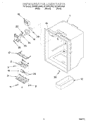 REFRIGERATOR LINER Diagram and Parts List for GB18DKXJW00  Whirlpool Refrigerator