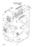 ICE MAKER, OPTIONAL Diagram and Parts List for 4YED25PQFN02  Whirlpool Refrigerator