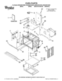 OVEN PARTS Diagram and Parts List for WOS51EC7AS00  Whirlpool Wall Oven