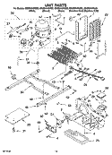 UNIT PARTS Diagram and Parts List for GS2SHAXNB02  Whirlpool Refrigerator
