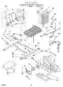 UNIT Diagram and Parts List for KSCS22QFAL01  KitchenAid Refrigerator