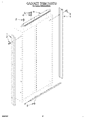 CABINET TRIM Diagram and Parts List for KSSS48QDX02  KitchenAid Refrigerator