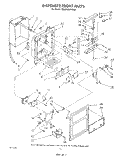 DISPENSER FRONT Diagram and Parts List for 3ED25DQXVN00  Whirlpool Refrigerator