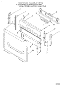CONTROL PANEL Diagram and Parts List for SF395LEEB0  Whirlpool Range