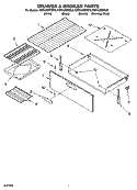 DRAWER & BROILER PARTS, MISCELLANEOUS PARTS Diagram and Parts List for KERA205PSS0  KitchenAid Range