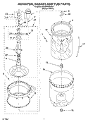 Part Location Diagram of 8312681 Whirlpool BASKET