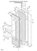 REFRIGERATOR DOOR Diagram and Parts List for KSSS36DAX05  KitchenAid Refrigerator