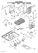UNIT PARTS Diagram and Parts List for KSBS25INBL02  KitchenAid Refrigerator