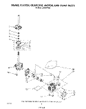 BRAKE, CLUTCH, GEARCASE, MOTOR AND PUMP Diagram and Parts List for LA4800XTF0  Whirlpool Washer