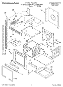 OVEN, LITERATURE Diagram and Parts List for KEBI206DBL11  KitchenAid Wall Oven