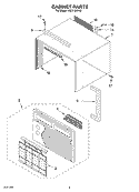 SECTION Diagram and Parts List for ACU124PK2  Whirlpool Air Conditioner