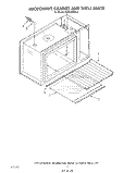 MICROWAVE CABINET AND SHELF Diagram and Parts List for KEMI300VBL4  KitchenAid Microwave Oven Combo