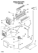 ICEMAKER PARTS, PARTS NOT ILLUSTRATED Diagram and Parts List for 3XES0FHGKS03  Whirlpool Refrigerator