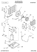 UNIT, LITERATURE Diagram and Parts List for BPAC0700AS1  KitchenAid Air Conditioner