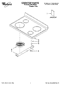 COOKTOP PARTS Diagram and Parts List for RF212PXSQ2  Whirlpool Range