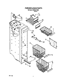 FREEZER LINER Diagram and Parts List for JWRZ2727FI00  Whirlpool Refrigerator