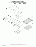 INTERNAL OVEN PARTS Diagram and Parts List for KERS505XBL01  KitchenAid Range