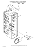 REFRIGERATOR LINER PARTS Diagram and Parts List for ED5VHEXVB09  Whirlpool Refrigerator