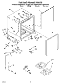 Part Location Diagram of 8531882 Whirlpool Door Assembly Screw Kit