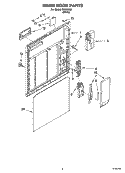 INNER DOOR PARTS Diagram and Parts List for IKU35560  Inglis Dishwasher