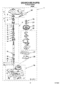 GEARCASE PARTS Diagram and Parts List for IK45000  Inglis Washer