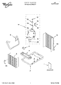 UNIT, LITERATURE Diagram and Parts List for ACS052XH1  Whirlpool Air Conditioner