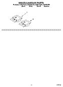 MISCELLANEOUS PARTS OPTIONAL PARTS (NOT INCLUDED) Diagram and Parts List for KUDI01FLBL0  KitchenAid Dishwasher