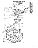 MACHINE BASE Diagram and Parts List for LA6300XPW4  Whirlpool Washer