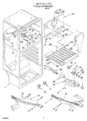 LINER, OPTIONAL Diagram and Parts List for 4VET18GKGW00  Whirlpool Refrigerator
