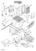 UNIT PARTS Diagram and Parts List for 6GD22DCXHW07  Whirlpool Refrigerator