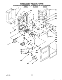 DISPENSER FRONT Diagram and Parts List for KTRS22QAWH00  KitchenAid Refrigerator