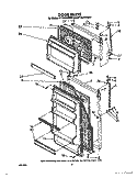 DOOR, LIT/OPTIONAL Diagram and Parts List for ET12LKYXN00  Whirlpool Refrigerator