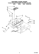 CONTROL PANEL PARTS Diagram and Parts List for KUIS15NRTS1  KitchenAid Ice Maker