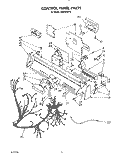 CONTROL PANEL, LIT/OPTIONAL Diagram and Parts List for KUDS220T0  KitchenAid Dishwasher