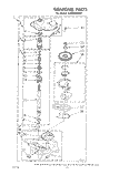 GEARCASE Diagram and Parts List for LA5000XPW1  Whirlpool Washer
