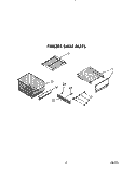 FREEZER SHELF Diagram and Parts List for KSSS48DYW00  KitchenAid Refrigerator
