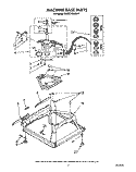 MACHINE BASE Diagram and Parts List for KAWE742WAL1  KitchenAid Washer