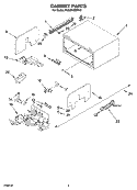 CABINET PARTS Diagram and Parts List for KUDD01SSPA0  KitchenAid Dishwasher