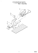 LOCK MOTOR Diagram and Parts List for RS386PXEB1  Whirlpool Range