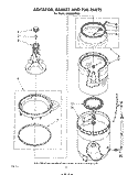 AGITATOR, BASKET AND TUB Diagram and Parts List for LA5600XPW3  Whirlpool Washer