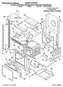 OVEN PARTS Diagram and Parts List for KEMC378KBT04  KitchenAid Microwave Oven Combo